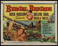 6t055 BENGAL BRIGADE 1/2sh '54 Rock Hudson & Arlene Dahl romancing and fighting in India!