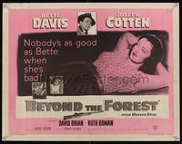 6t057 BEYOND THE FOREST 1/2sh '49 Vidor, nobody's as good as smoking Bette Davis when she's bad!