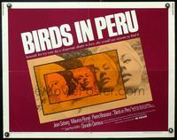 6t066 BIRDS IN PERU 1/2sh '68 sexy Jean Seberg portraits, she would use anyone to find love!