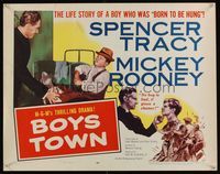 6t084 BOYS TOWN style A 1/2sh R57 Spencer Tracy as Father Flannagan with Mickey Rooney!