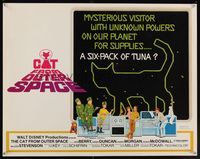 6t094 CAT FROM OUTER SPACE 1/2sh '78 Walt Disney sci-fi, wacky art of alien feline & cast!