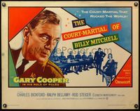 6t114 COURT-MARTIAL OF BILLY MITCHELL 1/2sh '56 c/u of Gary Cooper, directed by Otto Preminger!