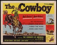 6t116 COWBOY 1/2sh '54 William Conrad is a hell-raisin' & hard ridin' cowboy!
