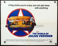 6t118 CRAZY WORLD OF JULIUS VROODER style A 1/2sh '74 art of Timothy Bottoms in hotdog!