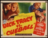 6t135 DICK TRACY VS CUEBALL 1/2sh '46 Morgan Conway, Anne Jeffreys, crazed Dick Wessel!