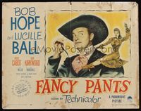6t158 FANCY PANTS 1/2sh '50 art of miniature Lucille Ball pulling on Bob Hope's collar!