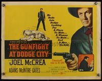 6t204 GUNFIGHT AT DODGE CITY 1/2sh '59 Joel McCrea likes sexy fillies when they scream and fight!