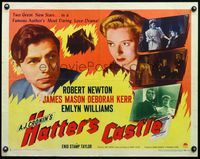 6t209 HATTER'S CASTLE style A 1/2sh '48 great new stars James Mason & Deborah Kerr w/Robert Newton!