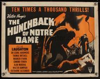 6t231 HUNCHBACK OF NOTRE DAME style A 1/2sh R52 Victor Hugo, best Charles Laughton & Maureen O'Hara!