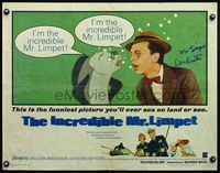 6t249 INCREDIBLE MR. LIMPET signed 1/2sh '64 by Don Knotts who turns into a cartoon fish!