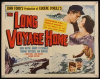 6t324 LONG VOYAGE HOME 1/2sh R48 John Ford directed, art of sailor John Wayne & seafaring action!