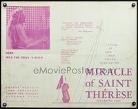 6t366 MIRACLE OF SAINT THERESE 1/2sh '59 Proces au Vatican, The Little Flower!