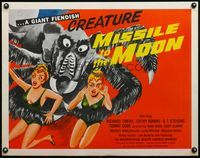 6t370 MISSILE TO THE MOON 1/2sh '59 giant fiendish creature, a strange and forbidding race!