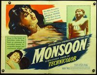 6t374 MONSOON 1/2sh '52 beautiful naked Ursula Thiess in the most daring picture ever filmed!