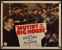 6t385 MUTINY IN THE BIG HOUSE 1/2sh '39 priest Charles Bickford, Barton MacLane & angry convicts!