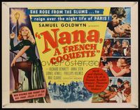 6t391 NANA 1/2sh R54 art of sexy French coquette Anna Sten smoking by street lamp!