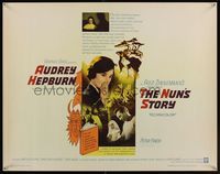 6t408 NUN'S STORY 1/2sh '59 religious missionary Audrey Hepburn was not like the others, Finch