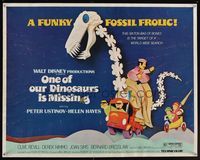 6t420 ONE OF OUR DINOSAURS IS MISSING 1/2sh '75 Walt Disney, Peter Ustinov, a funky fossil frolic!