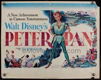 6t432 PETER PAN 1/2sh '53 Walt Disney animated cartoon fantasy classic, great full-length art!