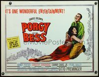 6t446 PORGY & BESS style B 1/2sh '59 Preminger directed, art of Sidney Poitier, Dorothy Dandridge!
