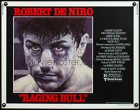 6t467 RAGING BULL 1/2sh '80 Martin Scorsese, classic close up boxing image of Robert De Niro!