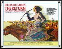 6t475 RETURN OF A MAN CALLED HORSE 1/2sh '76 art of Richard Harris as American Indian by Contreras!