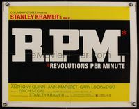 6t463 R.P.M. 1/2sh '70 Anthony Quinn, Ann-Margret, Gary Lockwood, directed by Stanley Kramer!