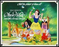 6t540 SNOW WHITE & THE SEVEN DWARFS 1/2sh R83 Walt Disney animated cartoon fantasy classic!