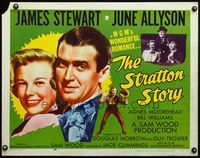 6t563 STRATTON STORY 1/2sh R56 one-legged baseball player James Stewart with June Allyson!