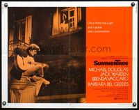 6t569 SUMMERTREE 1/2sh '71 Michael Douglas plays guitar serenading Brenda Vaccaro in window!