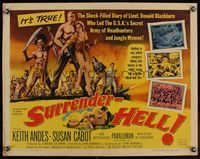 6t572 SURRENDER-HELL 1/2sh '59 the shock-filled diary of Lieutenant Donald Blackburn in WWII!