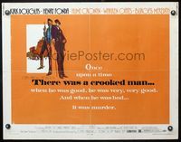 6t583 THERE WAS A CROOKED MAN 1/2sh '70 different art of Kirk Douglas & Henry Fonda!