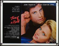 6t616 TWO OF A KIND 1/2sh '83 close-up of John Travolta & Olivia Newton-John!