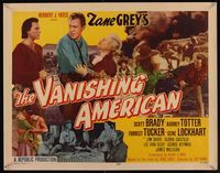 6t627 VANISHING AMERICAN 1/2sh '55 Zane Grey, Navajo Indian Scott Brady, Audrey Totter