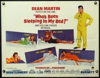 6t648 WHO'S BEEN SLEEPING IN MY BED 1/2sh '63 Dean Martin puts it on the line with four sexy babes!