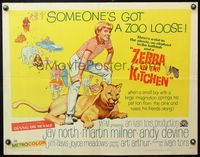6t666 ZEBRA IN THE KITCHEN 1/2sh '65 Jay North & zoo animals on the loose, great animal artwork!