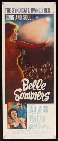 6v353 BELLE SOMMERS insert '62 David Janssen, the syndicate owned Polly Bergen, song and soul!