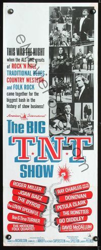 6v356 BIG T.N.T. SHOW insert '66 all-star rock & roll, traditional blues, country western & folk!