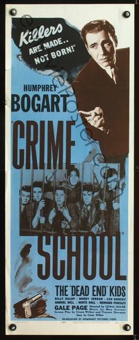 6v392 CRIME SCHOOL insert R56 Humphrey Bogart, the Dead End Kids turn into tomorrow's killers!