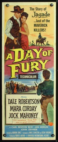 6v400 DAY OF FURY insert '56 Dale Robertson is the last of the Maverick Killers, Mara Corday