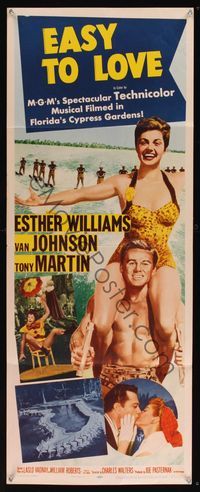 6v420 EASY TO LOVE insert '53 sexy swimmer Esther Williams on Van Johnson's shoulders!