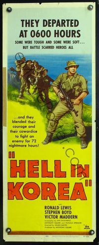 6v466 HELL IN KOREA insert '57 suicide mission, they found the road back, but it lead through hell!