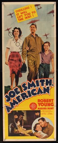 6v484 JOE SMITH AMERICAN insert '42 WWII hero Robert Young, it will lift you to the skies!