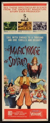 6v513 MAGIC VOYAGE OF SINBAD insert '62 Russian fantasy written by Francis Ford Coppola!