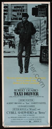 6v634 TAXI DRIVER insert '76 classic image of Robert De Niro, directed by Martin Scorsese!