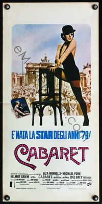 6v693 CABARET Italian locandina '72 singing & dancing Liza Minnelli in Nazi Germany!