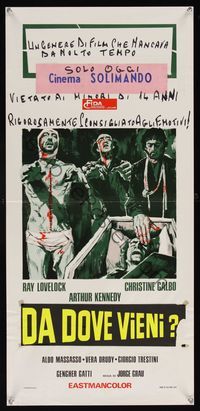 6v711 DON'T OPEN THE WINDOW Italian locandina '74 Jordi Grau directed horror, it's only a movie!