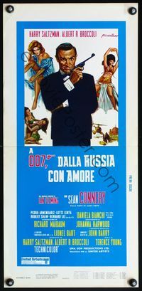 6v717 FROM RUSSIA WITH LOVE Italian locandina R70s Sean Connery is Ian Fleming's James Bond 007!