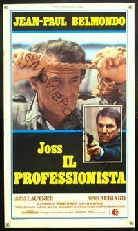6v763 PROFESSIONAL Italian locandina '81 Georges Lautner directed, Jean-Paul Belmondo!