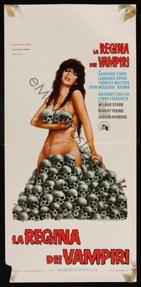 6v792 VAMPIRE CIRCUS Italian locandina '72 English Hammer horror, sexy naked vampire & skulls art!